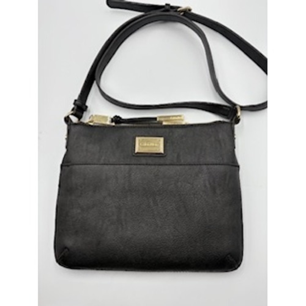 CALVIN KLEIN Crossbody Bag Small Black Pebbled Minimalist Modern Quiet Luxury